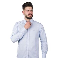 پیراهن پنبه ای مردانه آبی روشن اگزیتکس Exitex - کد E2080