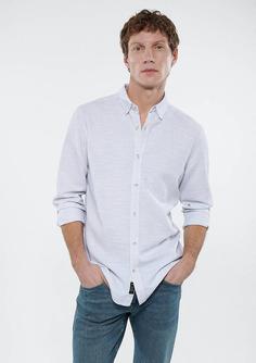 خرید اینترنتی پیراهن آستین بلند مردانه طوسی ماوی 020579 ا Gri Gömlek