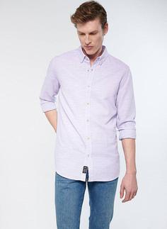 خرید اینترنتی پیراهن آستین بلند مردانه بنفش ماوی 020579 ا Lila Gömlek