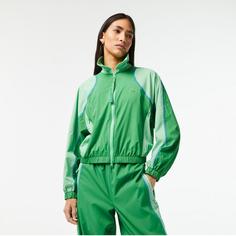 خرید اینترنتی سوییشرت زنانه سبز لاکوست BF5882 ا Active Kadın Dik Yaka Renk Bloklu Yeşil Ceket