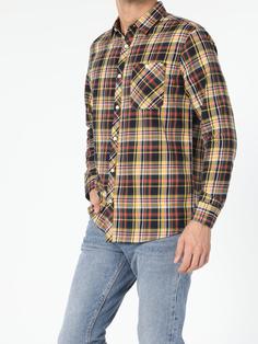 پیراهن آستین بلند لاجوردی مردانه کولینز کد:CL1054975