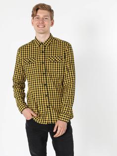 پیراهن آستین بلند زرد مردانه کولینز کد:CL1054942
