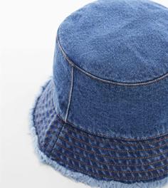 خرید اینترنتی کلاه زنانه آبی مانگو 47067837 ا Kot Bucket Şapka