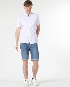 پیراهن آستین کوتاه سفید مردانه کولینز کد:CL1058031