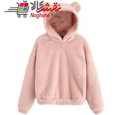 هودی زنانه مدل خرسی ا Women's bear model hoodie