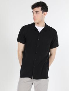 پیراهن آستین کوتاه سیاه مردانه کولینز کد:CL1058253