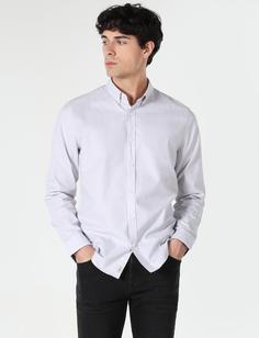 پیراهن آستین بلند سنگی مردانه کولینز کد:CL1048576