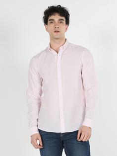 پیراهن آستین بلند صورتی مردانه کولینز کد:CL1057801