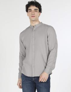 پیراهن آستین بلند بژ مردانه کولینز کد:CL1057488