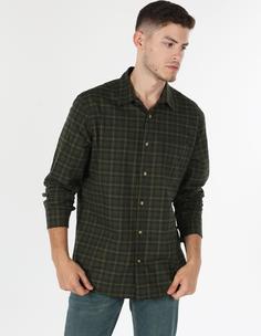 پیراهن آستین بلند سبز مردانه کولینز کد:CL1054877