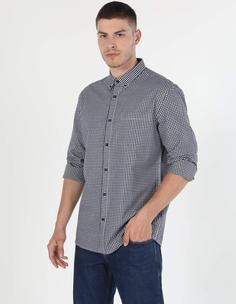 پیراهن آستین بلند لاجوردی مردانه کولینز کد:CL1044227