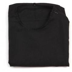پیراهن مشکی آستین بلند یقه گرد سرشانه زیپ (700314)