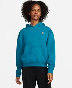 هودی ورزشی زنانه نایک NikeCourt Fleece- آبی ا nikecourt fleece womens blue hoodie