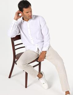 پیراهن آستین بلند سفید مردانه کولینز کد:CL1063686