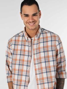 پیراهن آستین بلند نارنجی مردانه کولینز کد:CL1063185