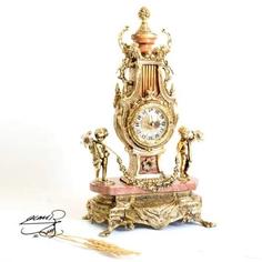 ساعت و شمعدان برنزی کد 1620