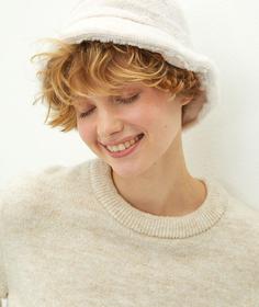 خرید اینترنتی کلاه زنانه سفید السی وایکیکی W1AB03Z8 ا Kürklü Kadın Bucket Şapka
