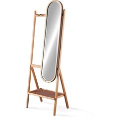 آینه قدی چوبی با جا لباسی جاجیم