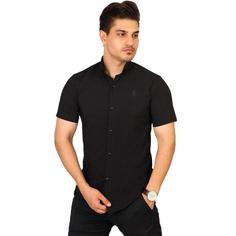 پیراهن مردانه مشکی یقه دیپلمات - کد L0111