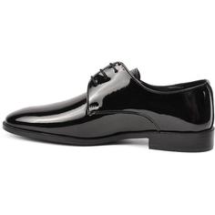 خرید اینترنتی کفش رسمی مردانه سیاه پیر کاردین MSP-00000000015154 ا 2271 Siyah Rugan Hakiki Deri Erkek Klasik Ayakkabı