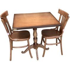میز و صندلی ناهار خوری اسپرسان چوب کد Sm72 - قهوه ای روشن
