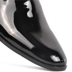 خرید اینترنتی کفش رسمی مردانه سیاه پیر کاردین MSP-00000000013409 ا 22324 Siyah Rugan Hakiki Deri Erkek Klasik Ayakkabı