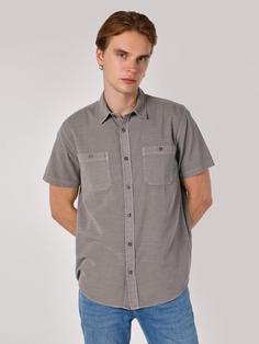 پیراهن آستین کوتاه خاکستری مردانه کولینز کد:CL1063641