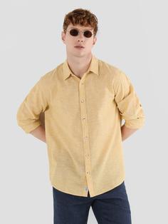 پیراهن آستین بلند زرد مردانه کولینز کد:CL1063686