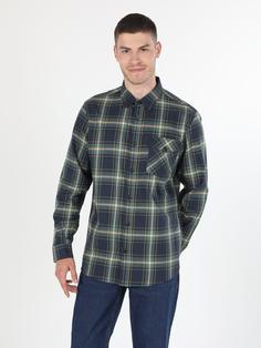 پیراهن آستین بلند لاجوردی مردانه کولینز کد:CL1059765