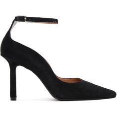 خرید اینترنتی کفش پاشنه دار زنانه سیاه دریمد 23SFD161810 ا Kadın Süet Deri Stiletto