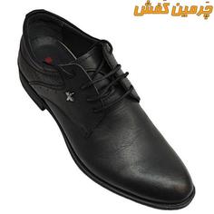 کفش تمام چرم مردانه اداری و رسمی رخشی زیره پی یو کد 7185