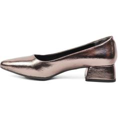 خرید اینترنتی کفش پاشنه دار زنانه طلایی پیر کاردین MSPC-52009 ا Pc-17221 Platin Kırışık Kadın Günlük Ayakkabı