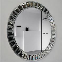 آینه دیواری کد 13-76 استیل رنگ کروم سایز60