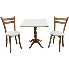 میز و صندلی ناهار خوری اسپرسان چوب کد Sm54 - قهوه‌ای روشن براق