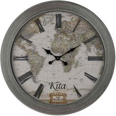 ساعت دیواری چوبی کیتا، مدل آنتیک، کد CKA 710 – (قطر 60 cm)