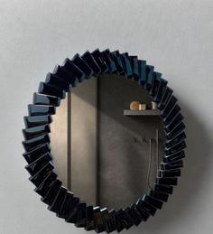 آینه گرد کد 31 استیل نقره ای سایز60