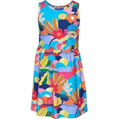 خرید اینترنتی پیراهن روزمره بچه گانه دخترانه رنگارنگ برند Lovetti 5757-115D0001 ا Sunny Garden Desen Kolsuz Elbise
