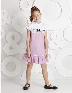 خرید اینترنتی پیراهن مجلسی بچه گانه دخترانه صورتی برند Ollie&Olla OL-19Y1-017 ا Dantelli Zarif Elbise