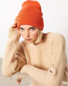 کلاه زمستانی زنانه نارنجی السی وایکیکی W24197Z8 ا Düz Kadın Bere