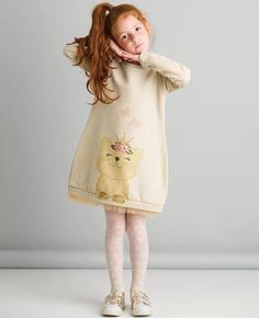 خرید اینترنتی پیراهن مجلسی بچه گانه دخترانه سفید برند Mushi MS-20S1-402 ا Cat Dream Kız Çocuk Elbise
