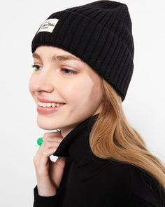 کلاه زمستانی زنانه سیاه السی وایکیکی W24184Z8 ا Etiket Baskılı Kadın Bere