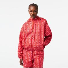 خرید اینترنتی سوییشرت زنانه قرمز لاکوست BF6412 ا Active Kadın Kapüşonlu Baskılı Kırmızı Ceket