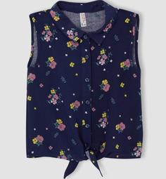 پیراهن آستین استاندارد گلدار دخترانه دفاکتو Defacto | T3978A621SM