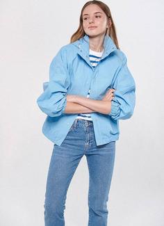 خرید اینترنتی سوییشرت زنانه آبی ماوی 1110125 ا Kapüşonlu Paraşüt Mavi Ceket