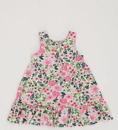 خرید اینترنتی پیراهن مجلسی بچه گانه دخترانه صورتی برند Little Star L12123Y3330 ا Kız Çocuk Çiçekli Elbise