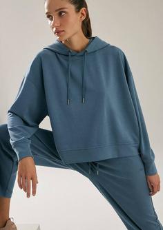 خرید اینترنتی هودی زنانه آبی ماوی ا Mavi Active Sweatshirt