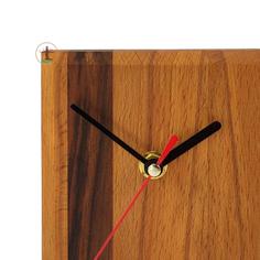 ساعت چوبی رومیزی مدل مربع