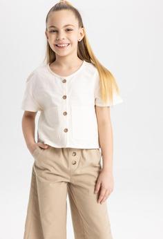 پیراهن آستین استاندارد راسته دخترانه دفاکتو Defacto | Z4915A623SM