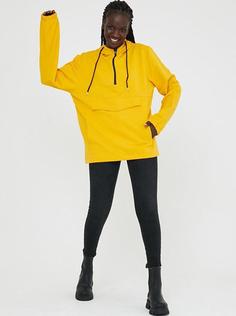 خرید اینترنتی سوییشرت زنانه زرد برند Süperlife SPR22SWK171 ا Kadın Kapşonlu Oversize Fit Kanguru Cepli Sweatshirt SPR22SWK171