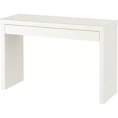 میز آرایشی چوبی MALM ایکیا با 2 کشو و یک میزکار اضافی – رنگ سفید، ابعاد 120 سانتی‌متر طول، 41 سانتی‌متر عمق و 78 سانتی‌متر ارتفاع-ارسال 15 الی 20 روزکاری